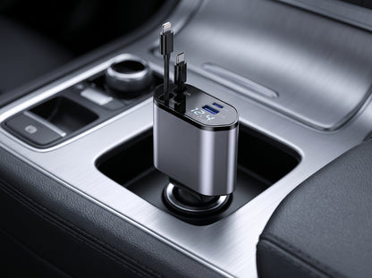 CableZero 120W Retractable Car Charger