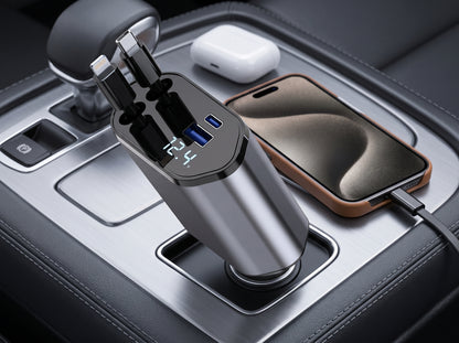 CableZero 120W Retractable Car Charger